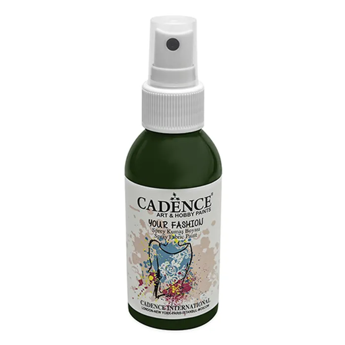 Termék főképe Barvy na textil Cadence Your Fashion, tmavě zelená, 100 ml