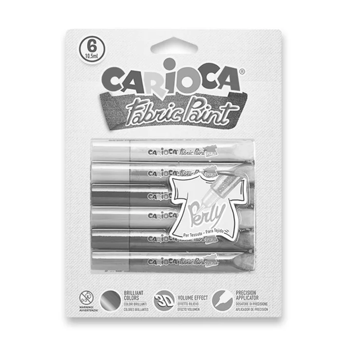 Termék főképe Barvy na textil Carioca Pop Fabric Paint Perly 6 barev, Perly