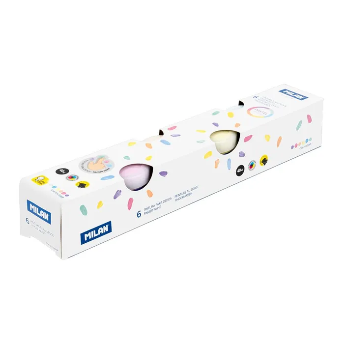 Termék főképe Barvy prstové MILAN 40 ml - sada 6 pastelových barev