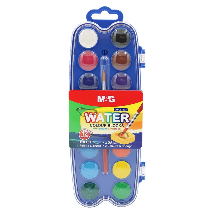 Termék főképe Barvy vodové M&G mini (23 mm) - 14 barev + štetec