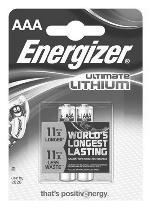 Termék főképe Baterie, AAA (mikrotužková), 2 ks v balení, lithiová, ENERGIZER "Ultimate Lithium"