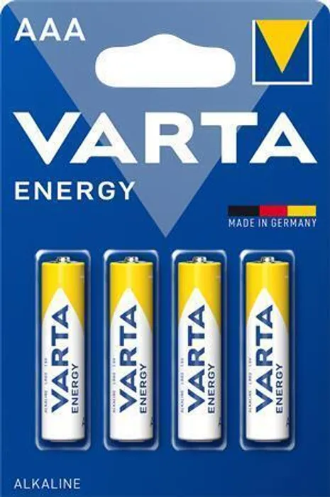 Termék főképe Baterie, AAA (mikrotužková), 4 ks v balení, VARTA "Energy"