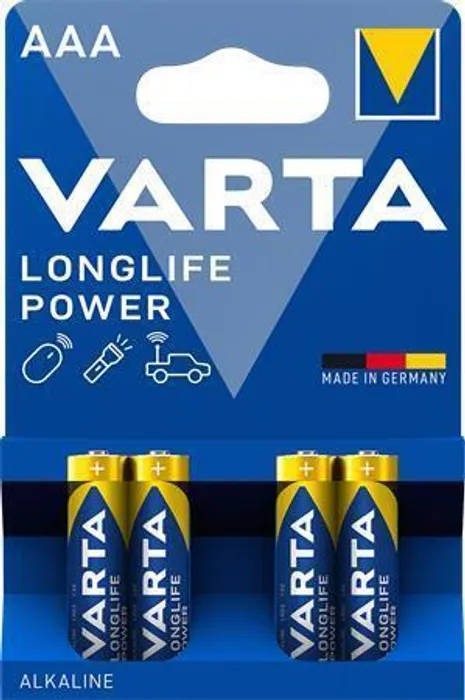 Termék főképe Baterie, AAA (mikrotužková), 4 ks v balení, VARTA "High Energy"