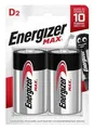 Akkumulátor, D (nagy monocellás), 2 db, ENERGIZER Max