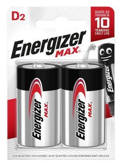 Termék főképe Baterie, D (velký monočlánek), 2 ks, ENERGIZER "Max"