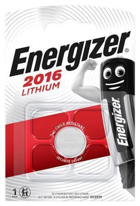 Termék főképe Baterie knoflíková, CR2016, 1 ks v balení, ENERGIZER
