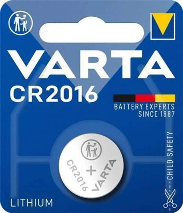 Termék főképe Baterie knoflíková, CR2016, 1 ks v balení, VARTA