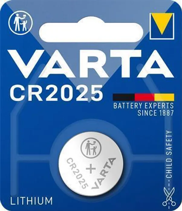 Termék főképe Baterie knoflíková, CR2025, 1 ks v balení, VARTA