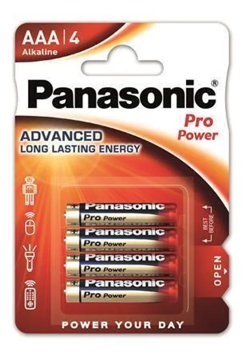 Termék főképe Baterie "Pro power", AAA 4 ks, PANASONIC