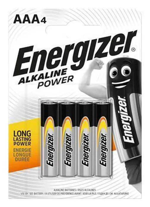 Termék főképe Batterie, AAA (mikrotužková), 4 ks, ENERGIZER "Alkaline Power"