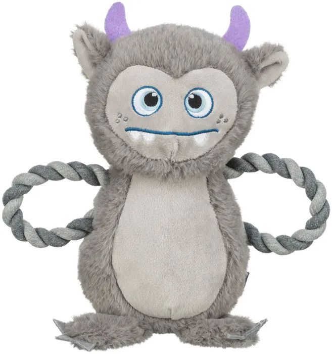 Termék főképe Be Eco Monster - příšerka, hračka/přetahovadlo pro psy, 33 cm, polyester/bavlna, šedá