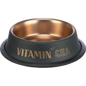 BE NORDIC tál, rozsdamentes acél/gumi, fekete/bronz 0,9 l/ o 23 cm