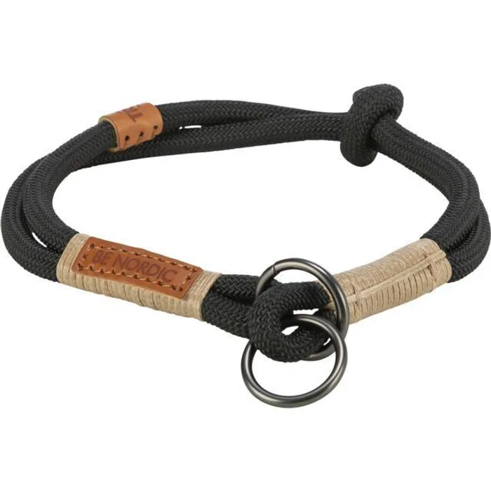 Termék főképe BE NORDIC polostahovací obojek, černá/písková S-M: 40 cm/ o 8 mm
