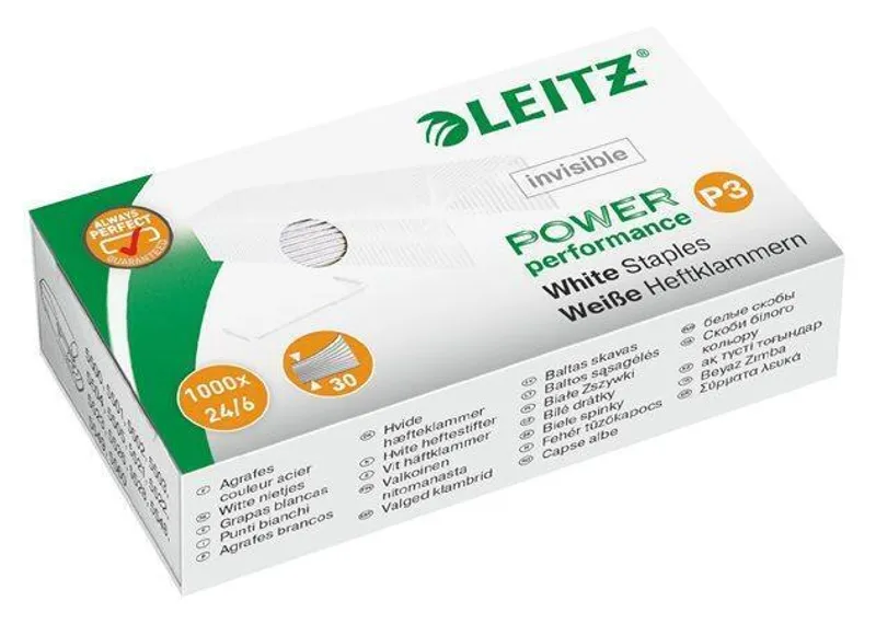 Termék főképe Bílé drátky Leitz Power Performance P3, Bílá - 24/6