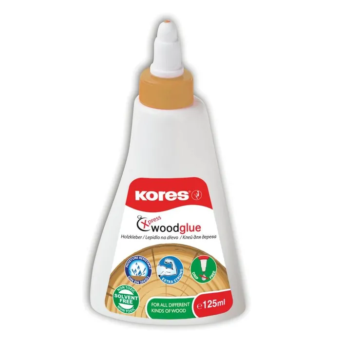 Termék főképe Bílé lepidlo na dřevo Kores Wood Glue 125 ml, rychlouzávěr