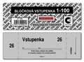 Következő termékkép Bločková vstupenka 1-100 ET300