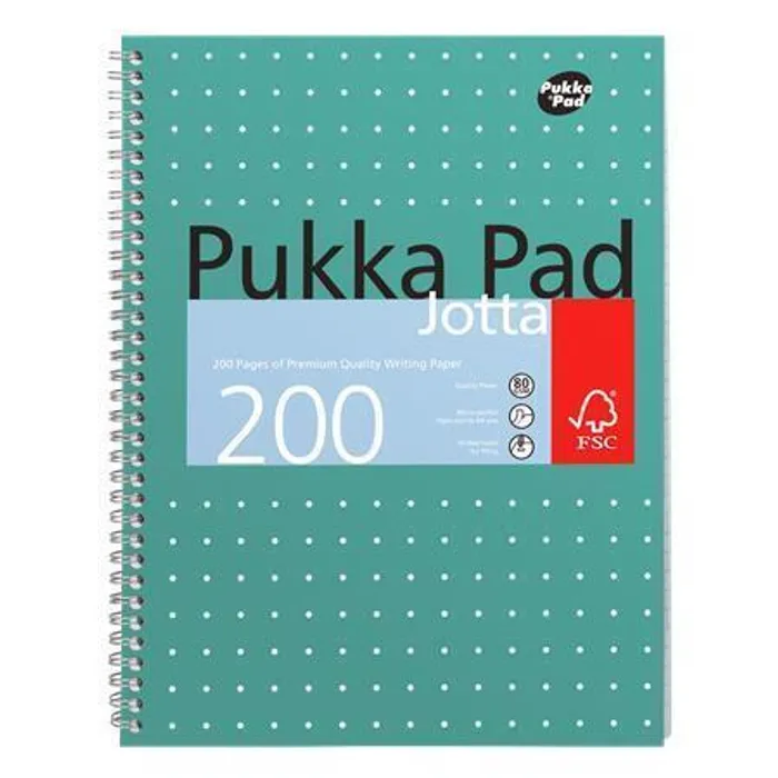 Termék főképe Blok "Metallic Jotta", A4+, čtverečkovaný, 100 listů, spirálová vazba, PUKKA PAD