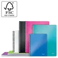 Leitz WOW A5 pad, PP, vonalas, rózsaszín