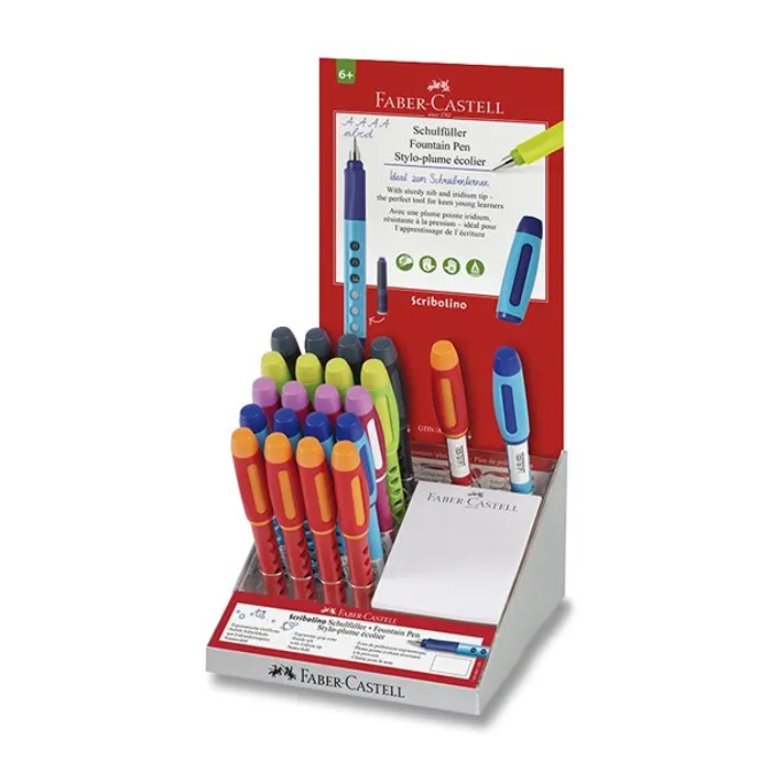 Termék főképe Bombičkové pero Faber- Castell Scribolino stojánek, 20 ks