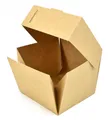 Hamburger doboz, eco, kraft, 120 x 118 x 105 mm [25 db]