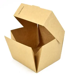 Hamburger doboz, eco, kraft, 120 x 118 x 105 mm [25 db]