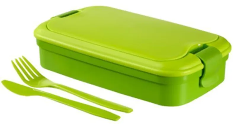 Termék főképe Box na jídlo, 1,2 l, s příborem, CURVER "Grand Chef", zelený