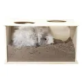 Burrow box nyúlnak, 58 x 30 x 38 cm, fa/akril