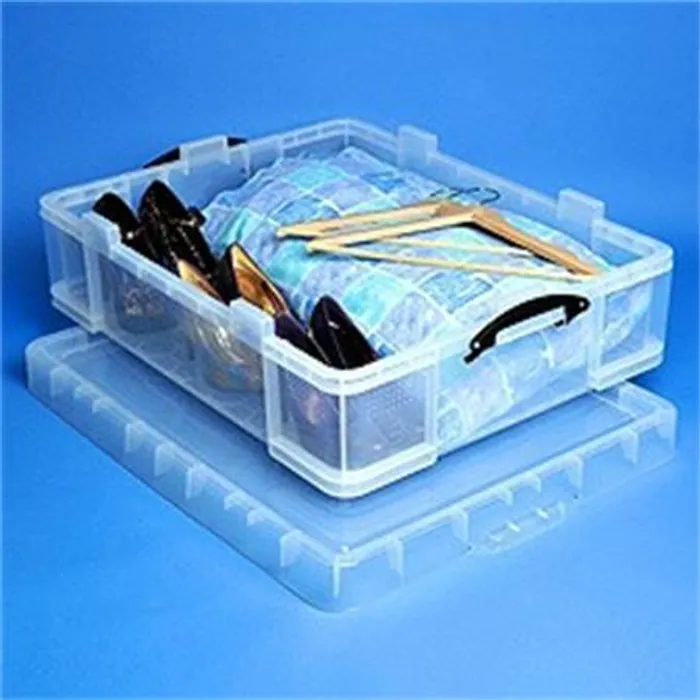 Termék főképe Box, plastový, s víkem, 70 l, průhledný, REALLY USEFUL