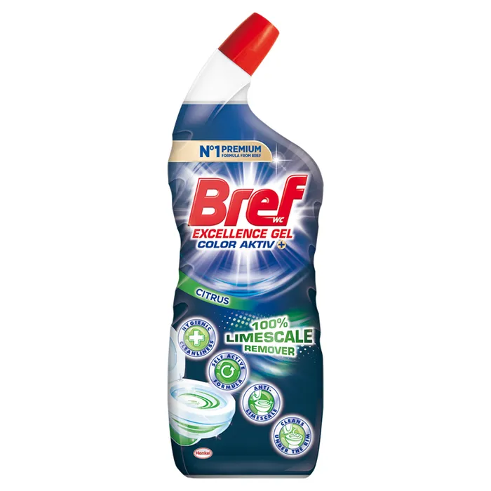Termék főképe Bref Excellence Gel Color Aktiv Citrus tekutý WC čistič proti vodnímu kameni 700 ml