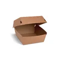 Burgeres doboz (PAP) kraft 115 x 115 x 78 mm [100 db]