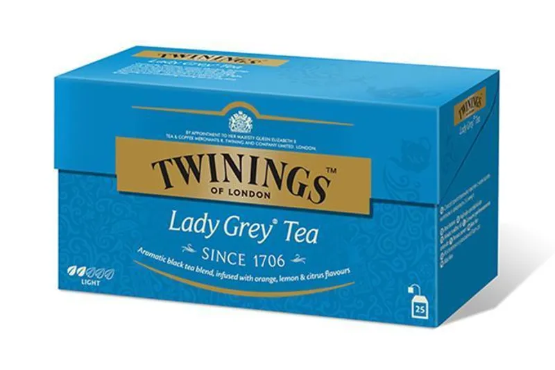 Termék főképe Čaj, černý, 25x2 g, TWININGS "Lady grey"