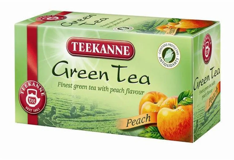 Termék főképe Čaj zelený, 20x1,75 g, TEEKANNE, broskev