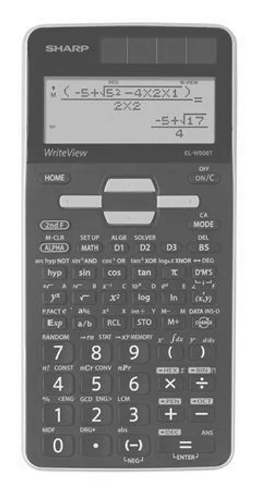 Termék főképe Calculator, scientific, 640 functions, SHARP "EL-W506TGY"