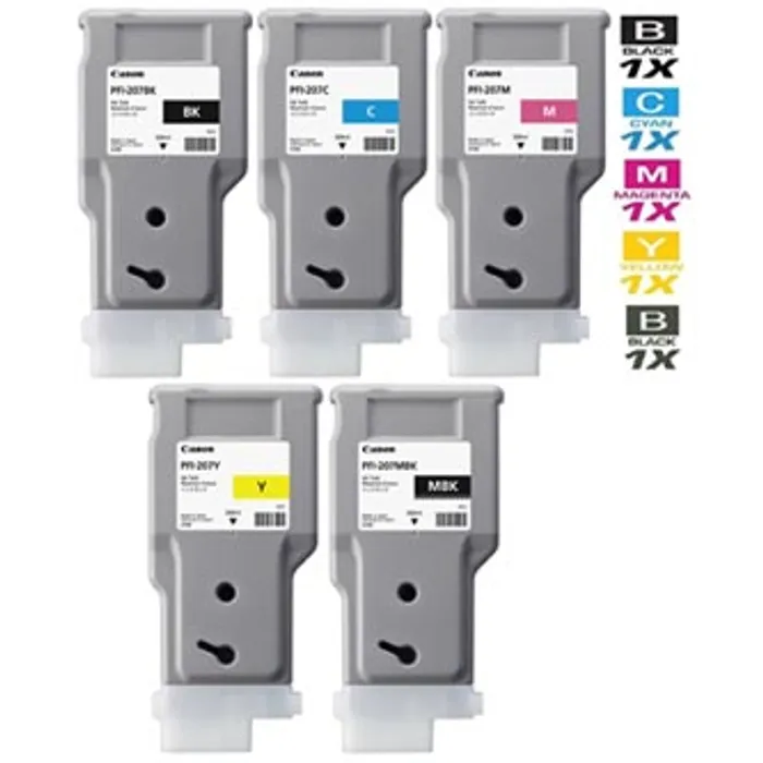 Termék főképe Canon originální ink PFI-207MBK, matte black, 300ml, 8788B001, Canon iPF-680, 685, 780, 7
