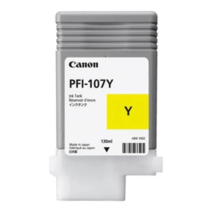 Termék főképe Canon originální ink PFI107Y, yellow, 130ml, 6708B001, Canon iPF-680, 685, 780, 785