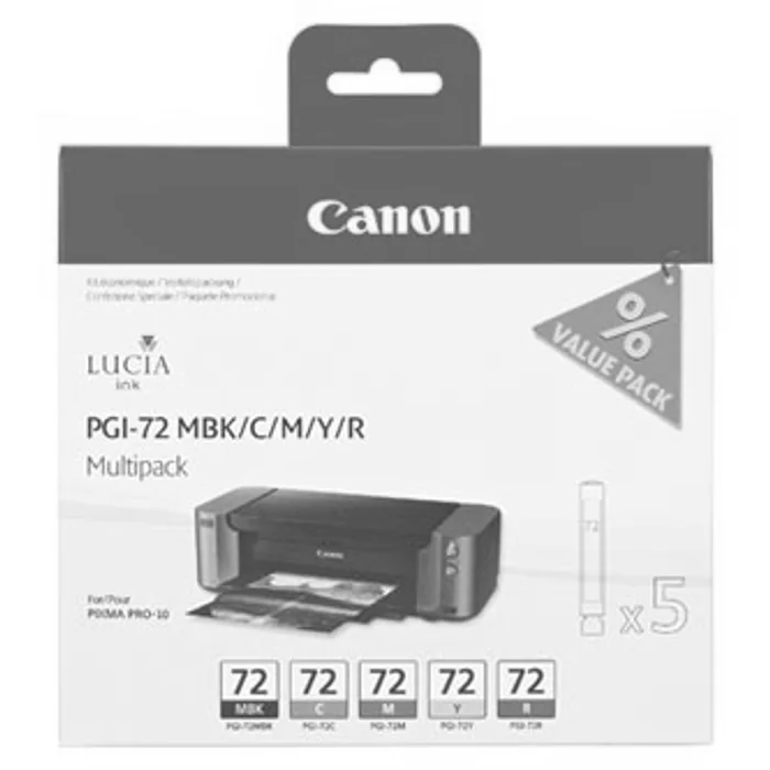 Termék főképe Canon originální ink PGI72 CMYK, CMYK, 6402B009, Canon PIXMA Pro-10