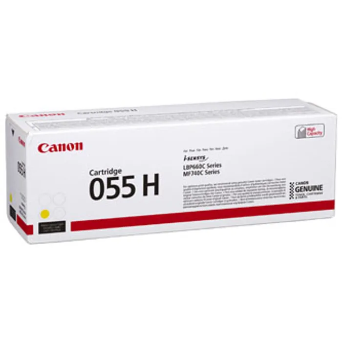 Termék főképe Canon originální toner 055YH, yellow, 5900str., 3017C002, high capacity, Canon MF742Cdw,