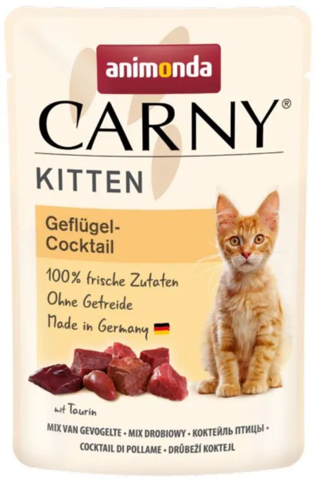 Termék főképe Carny Kitten 85 g drůbeží koktejl, kapsička pro koťata