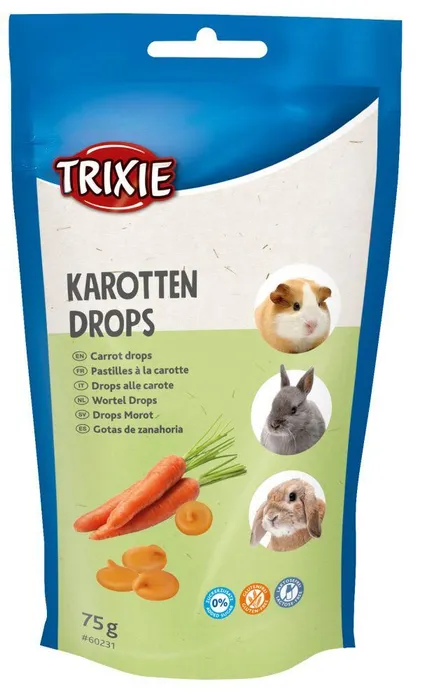 Termék főképe CARROT DROPS - mrkvové dropsy, pamlsek pro hlodavce,75 g