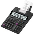 Casio számológép HR 150 RCE, fekete, tizenkét számjegyű, nyomtatással, kettős tápegységgel, kétszínű