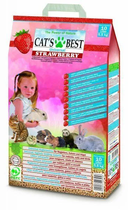 Termék főképe Cats Best UNIVERSAL JAHODA 10 L / 5,5 kg - pelety