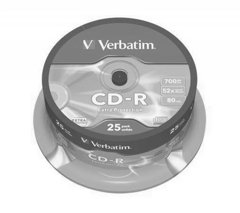 Termék főképe CD-R 700MB, 80min., 52x, DL Extra Protection, Verbatim, 25-cake