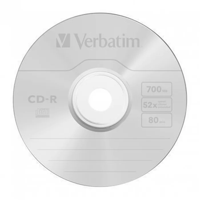 Termék főképe CD-R 700MB, 80min., 52x, DLP Crystal AZO, Verbatim, 25-cake