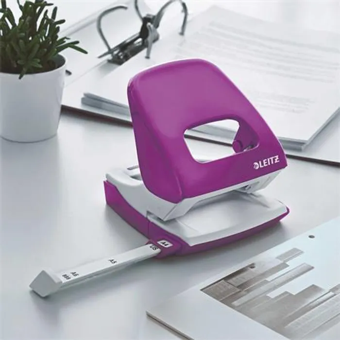 Termék főképe Celokovová stolní děrovačka Leitz NeXXt WOW 5008, Purpurová
