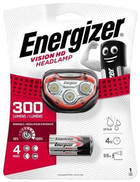 Termék főképe Čelovka "Headlight Vision HD", 2 LED, 3xAAA, ENERGIZER