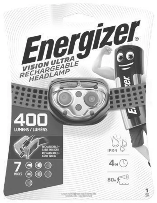 Termék főképe Čelovka "Vision Ultra", 4 LED, nabíjecí, ENERGIZER