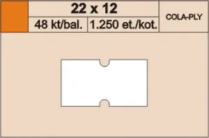 Árcímkék 22x12 cola réteg zöld