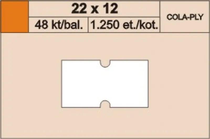 Termék főképe Cenové etikety 22x12 cola ply zelené