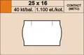 Árcímkék 25x16 kontakt sárga kerek