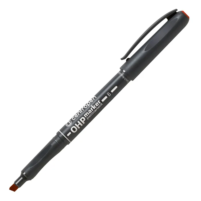 Termék főképe Permanentní popisovač Centropen OHP 2638 B červený – klínový hrot 1–3 mm